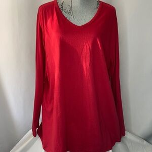 Croft & Barrow Long Sleeve Red Shirt 2Xl